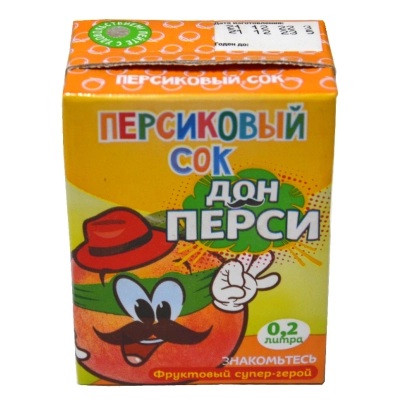 Сок ГОСТ  0,2 1*27 Персиковый ДОН ПЕРСИ