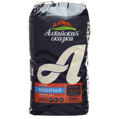 Алтайская сказка 700гр 1*12 Манная  м/уп