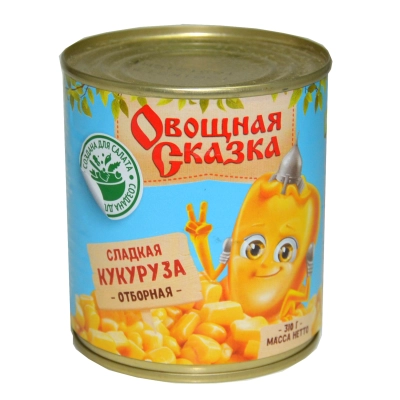 Кукуруза Овощная Сказка 310гр 1*15 ж/б