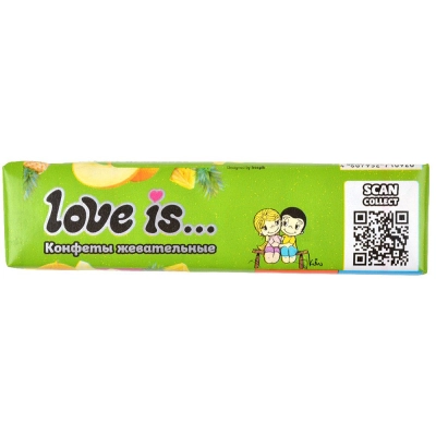 Love is Дыня-Ананас 20гр 1*24 жевательная конфета