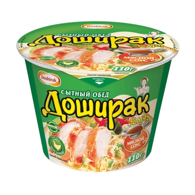 Доширак 110гр 1*16 Сытный обед Курица чашка Лапша б\п