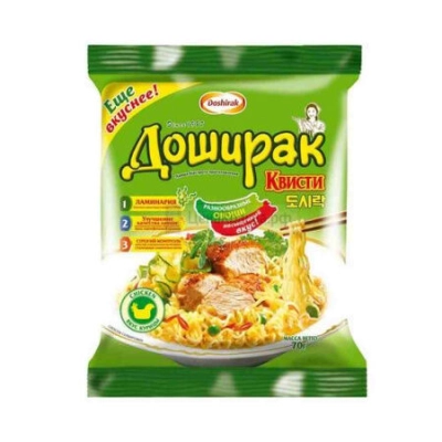 Доширак Квисти 70гр 1*36 Курица брикет Лапша б\п