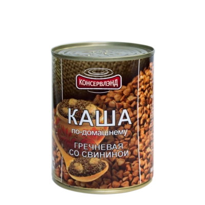 КАША гречневая со свининой 340гр 1*12 Консервлэнд