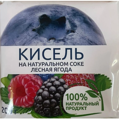 КИСЕЛЬ брикет 200гр 1*30 Лесная ягода