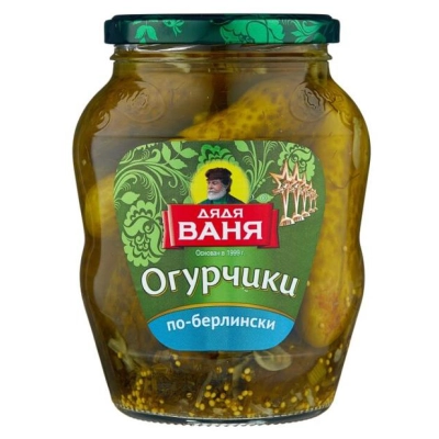 Огурцы Дядя Ваня 680гр 1*8 по-берлински маринов. с/б
