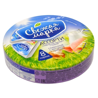 Сыр Свежая Марка  круг 130гр 1*12