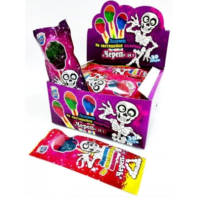 Череп 10гр 1*30 Леденец на свет.пал.