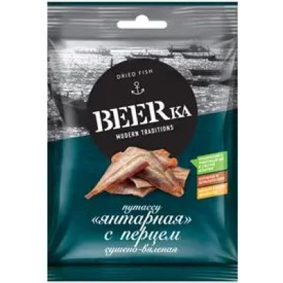 BEERKA Рыб.суш.Янтарная с перц 25гр 1*25 (БМ321)