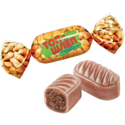 Топ-шлёп (УК120) 500гр 1*12 Яшкино Карамель
