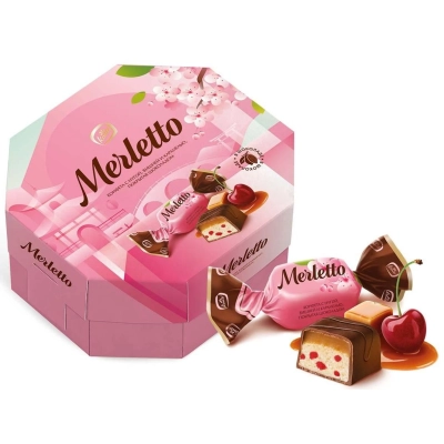 Merletto 150гр 1*18 Вишня с карамелью