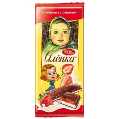 Аленка 87гр 1*10 Клубника со сливками