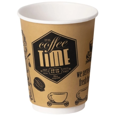 Стакан БУМАЖНЫЙ 0,35 1*50 Cafe time