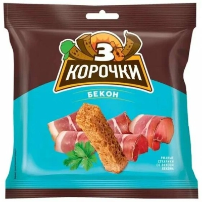3 корочки 100гр 1*25 Большие сухарики