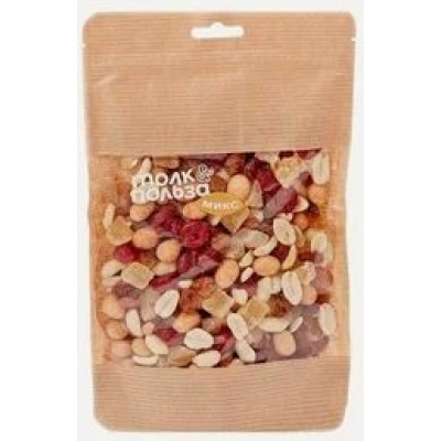 Смесь №5 (орехи, сухофрукты, ягоды) 120гр 1*20 Только польза