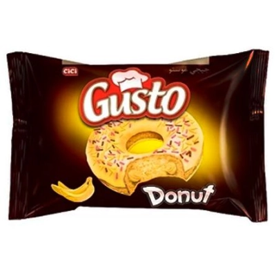 Кекс DONUT Gusto Банан 35гр 1*24