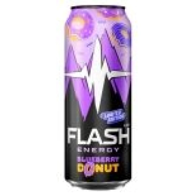 ФЛЭШ 0,45 ж/б 1*24 Черничный пончик Энергетический напиток