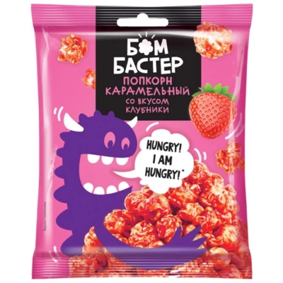 Попкорн Бомбастер (ВП124) Клубника 50гр 1*46