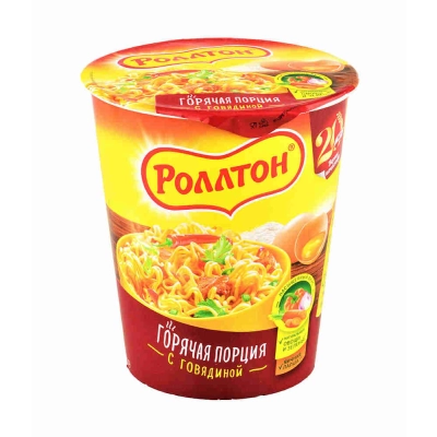 Роллтон 70гр 1*24 Говядина СТАКАН Лапша б\п