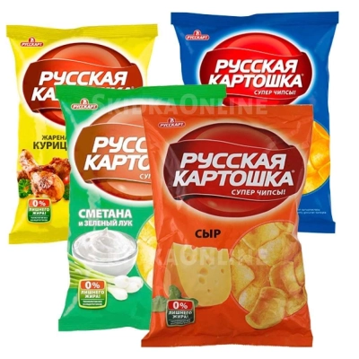 Русская Картошка 80г 1*16 АССОРТИ Чипсы