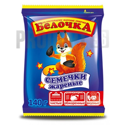 Семечки Белочка 140гр 1*25 жареные