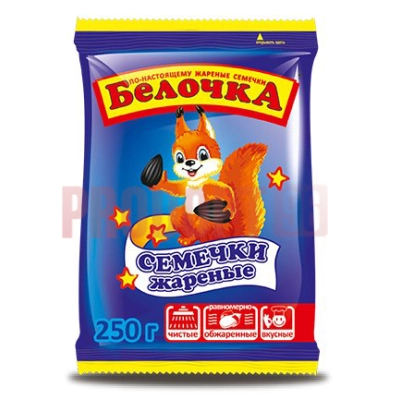 Семечки Белочка 250гр 1*14 жареные