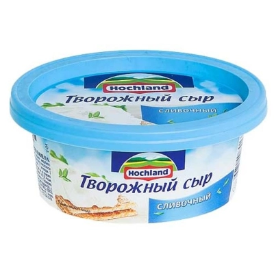 Сыр Хохланд творожн 140 гр 1*6 с ветчиной