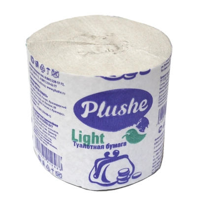 Туалетная бумага Plushe Light 1*48 без втулки