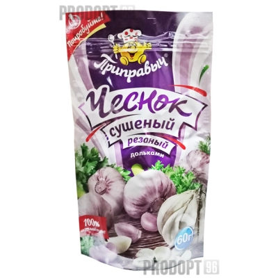 Чеснок сушёный резаный 60гр 1*20 Приправыч