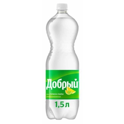 Добрый 1,5л ЛИМОН-ЛАЙМ 1*9 газ.вода