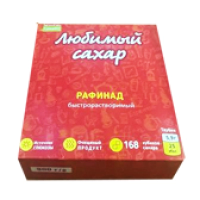 Сахар рафинад Любимый 0,9кг 1*18