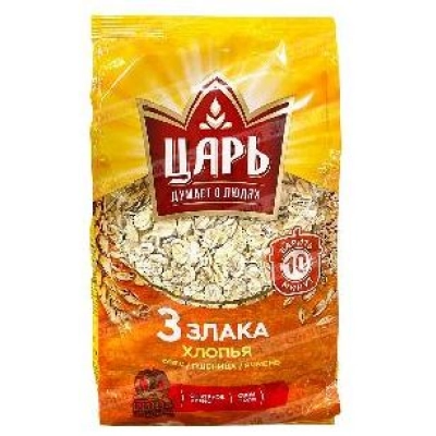 3 злака овсяные хлопья 