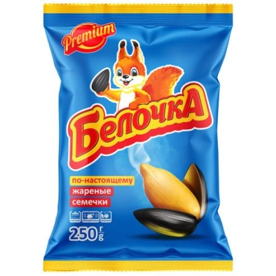 Семечки Белочка 250гр 1*14 жареные