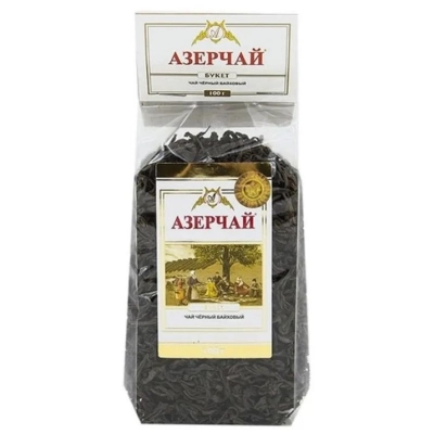 Азерчай 100гр 1*12 Букет чёрный крупный лист м/у