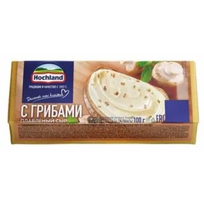 Сыр Хохланд с грибами 100гр 1*18