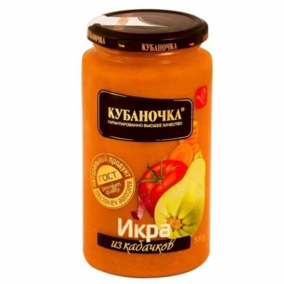 Икра из кабачков 500гр 1*12 Кубаночка