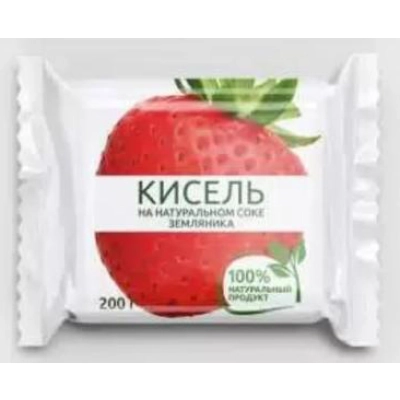 КИСЕЛЬ брикет 200гр 1*30 Земляника