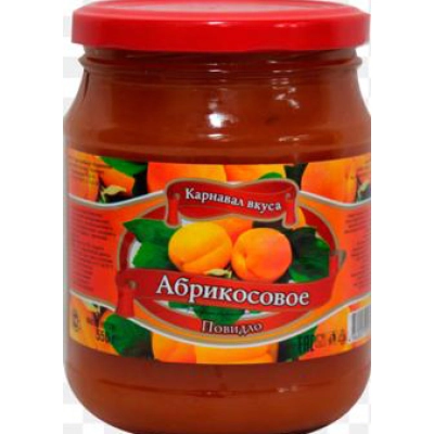 Повидло Карнавал Вкуса 550гр 1*6 Абрикос ст/б
