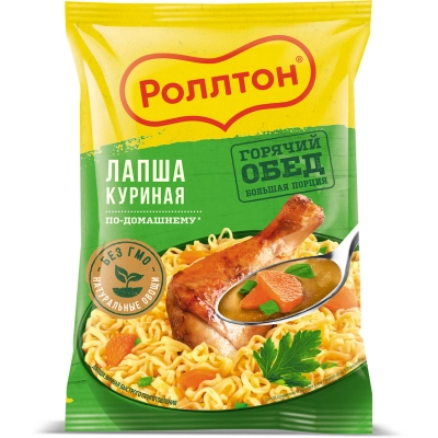 Роллтон 85гр 1*40 Курица брикет Лапша б\п