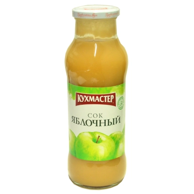 Сок кухмастер 0,7л*8 яблочный с мяк. ст/б