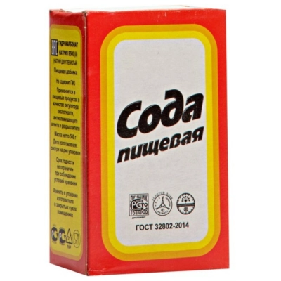 Сода Пищевая 500гр ГОСТ 1*24 Башкирия