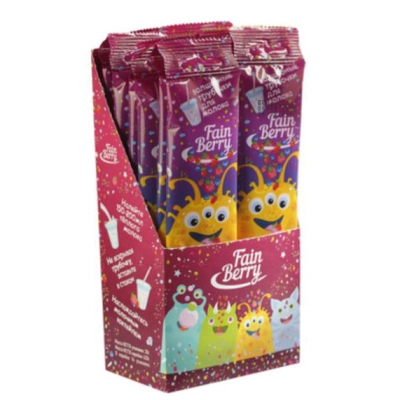 Трубочка для молока ЛЕСНЫЕ ЯГОДЫ 30гр 1*14 fAIN BERRY
