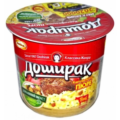 Пюре б\п Доширак 40гр 1*24 говядина