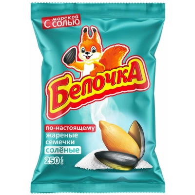 Семечки Белочка 250гр 1*14 солёные