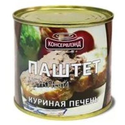 Паштет с куриной печенью 240гр 1*6 Консервленд