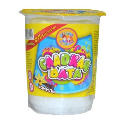 СЛАДКАЯ ВАТА 20гр 1*12 В СТАКАНЕ