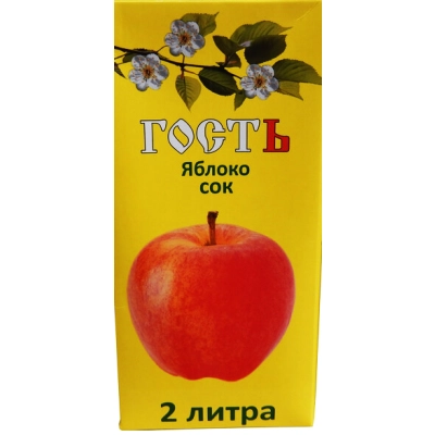 Гость 2л 1*6 Яблоко ГОСТ Сок