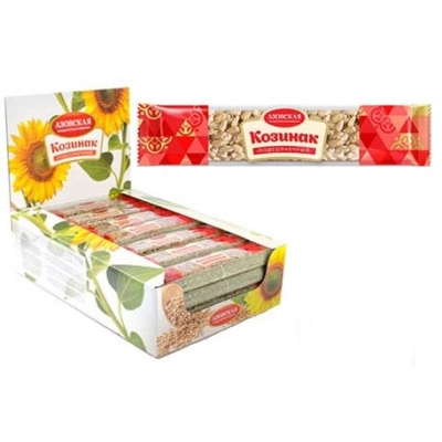 Козинак подсолнечный Батончик 50гр.1*28 шт (Азовская КФ)