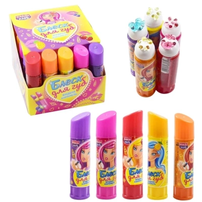 Блеск для губ 7гр 1*30 жидкая конфета