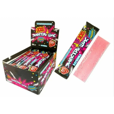 Электрошок XXL 25гр 1*36 Жевательная конфета