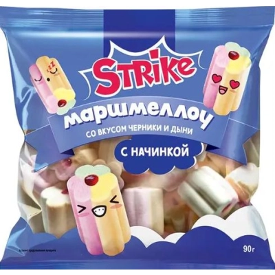 Маршмеллоу Zerfer (РРМ807) черника и дыня 90гр 1*20